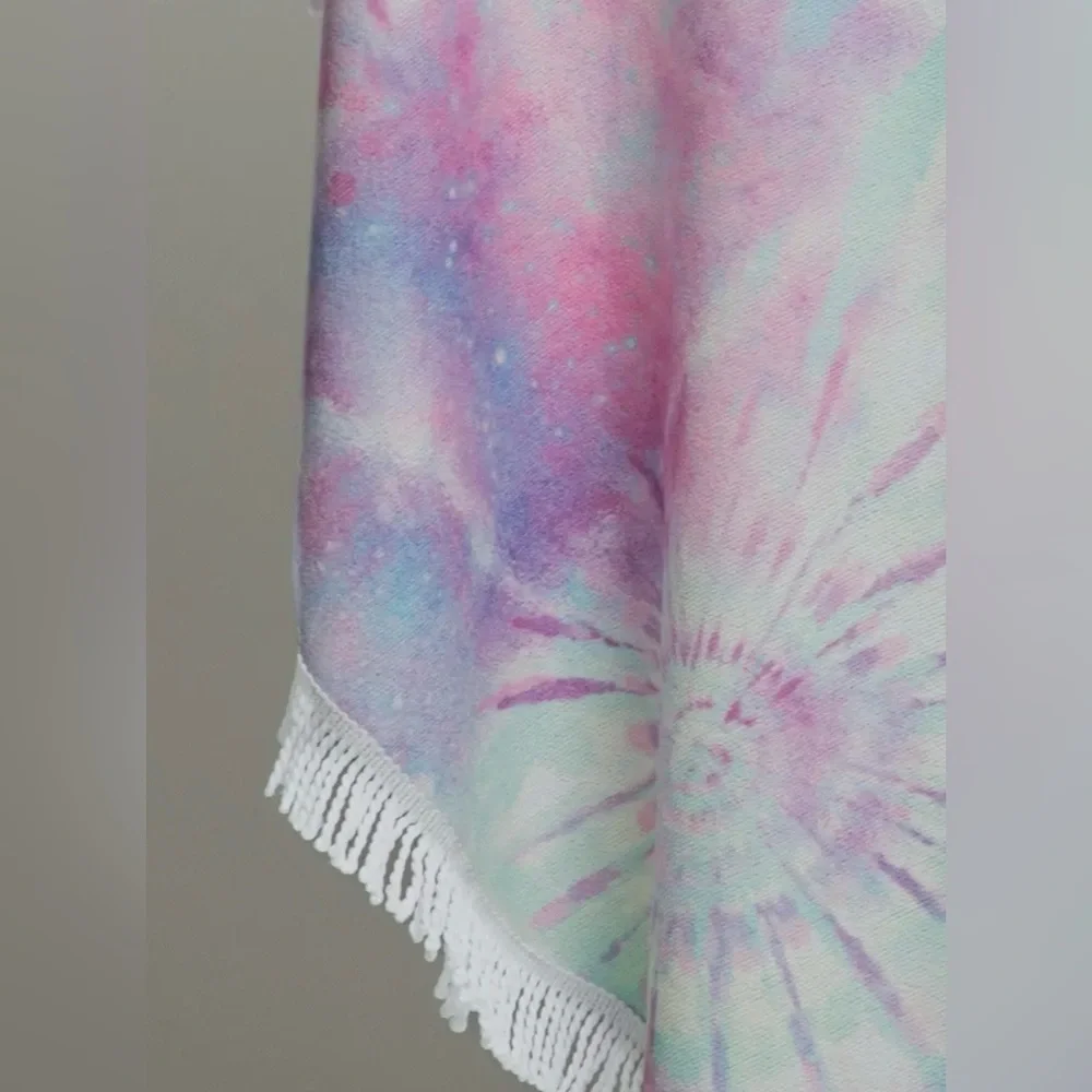 Opal Tie-Dye Round Tassel Beach Towel